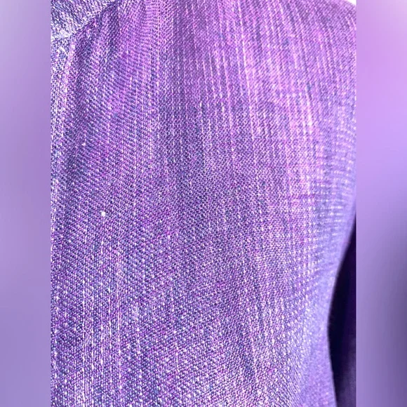Eileen Fisher Purple Irish Linen Open Front Jacket - Kimono - Cardigan - Picture 10 of 15